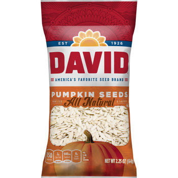 David Pumpkin Seeds Original 2.25 oz (12 Pack Per Box) at UsaCandyWholesale.Com