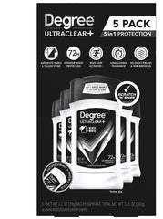 Degree Antiperspirant Deodorant Black White 2.7 oz (5 Piece)