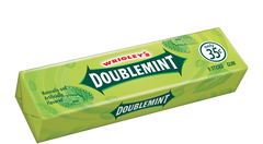 Doublemint Bubble Gum By Wrigley's Price Printed $0.50 Quantity 5 Sticks Per Pack 40 Packs Per Box Sweet Browse at UsaCandyWholesale.Com