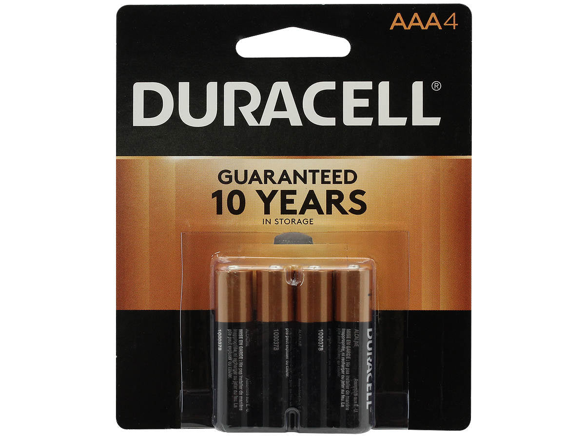 Duracell AAA Big Card House Hold Batteries Each Pack Bring 4 Pieces Quantity 4 Pieces Per Pack Happy Browse at UsaCandyWholesale.Com