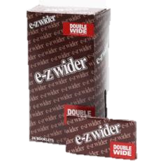 EZ Wider Double Wide Tobacco Cigarettes Rolling Paper Quantity 24 Packs Per Box Happy Browse at UsaCandyWholesale.Com
