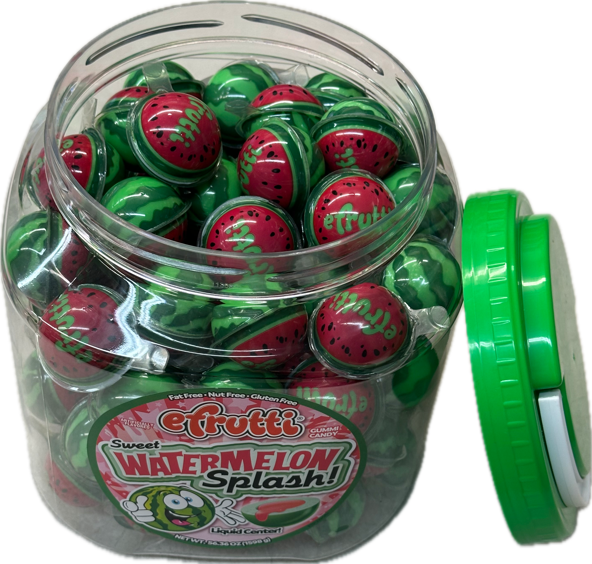 Efrutti Burstin Sweet Watermelon Splash By Efrutti 56 oz Quantity (85 Pieces Per Jar) Sweet Browse at UsaCandyWholesale.Com