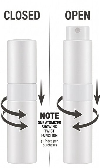 Empty Twist Atomizer White Color 8ml (1 Piece)