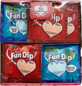 Fun Dip Heart Raspberry Cherry Quantity 60 Pouches Per Box Sweet Browse at UsaCandyWholesale.Com