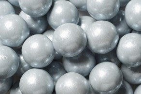 Gumballs 1' Inch Silver Color Bag Approximately 2 Pounds Quantity Approximately 120 Pieces Per Bag Sweet Browse at: UsaCandyWholesale.Com
