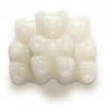 Gummy Bears Strawberry Banana Flavor  White Color Bulk Gummy  Individual Unwrapped Candy By Albanese QTY 4.5 Lbs Per Bag Sweet Browse at: UsaCandyWholesale.Com