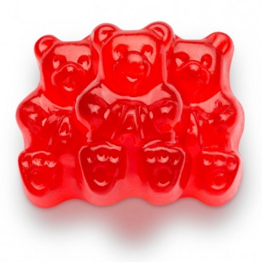 Gummy Bears Wild Cherry Bulk Candy Individual Unwrapped Candy By Albanese Quantity 5 Pounds Per Bag Sweet Browse at UsaCandyWholesale.Com