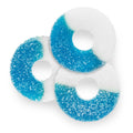 Gummy Ring Blue Raspberry Bulk Candy Individual Unwrapped Candy By Albanese Quantity 4.5 Pounds Per Bag Sweet Browse at UsaCandyWholesale.Com