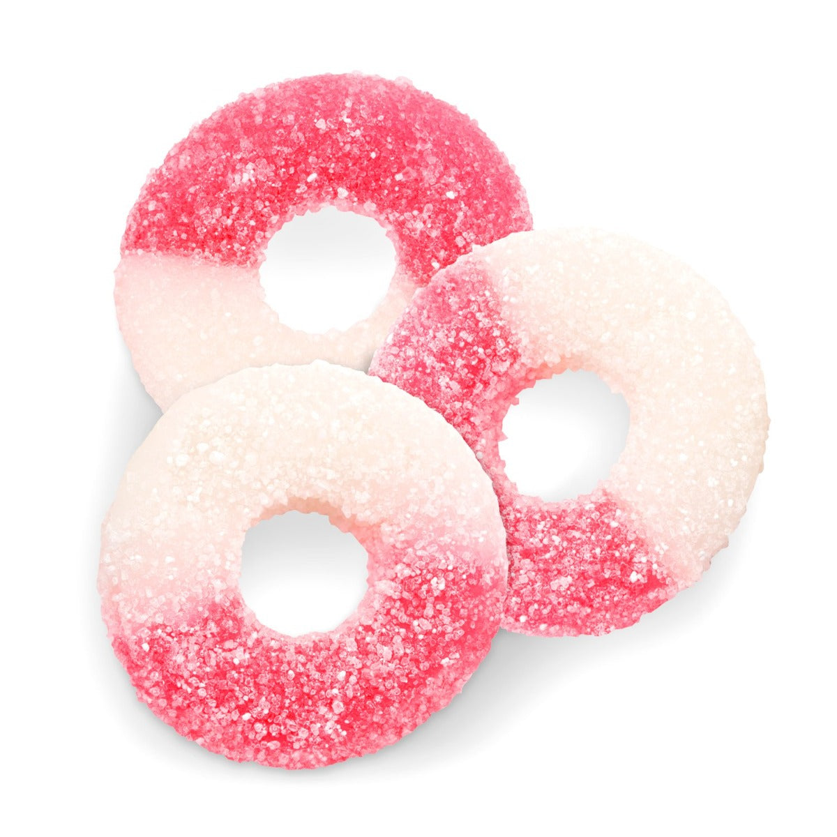 Gummy Ring Watermelon Flavor Bulk Candy Individual Unwrapped Candy By Albanese Quantity 4.5 Pounds Per Bag Sweet Browse at UsaCandyWholesale.Com