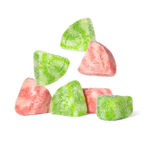 Gummy Slices Watermelon Flavor and Shape Bulk Candy Individual Unwrapped Candy By Albanese Quantity 4.5 Lbs Per Bag Sweet Browse at UsaCandyWholesale.Com