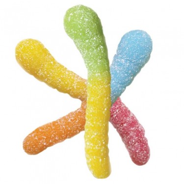 Gummy Worms Neon Sour Bulk Candy By Albanese Individual Unwrapped Candy By Albanese Quantity 4.5 Lbs Per Bag Sweet Browse at UsaCandyWholesale.Com