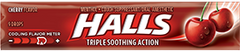 Halls Cherry Flavor Triple Soothing Action Soothes Sore Throats Relieves Coughs Quantity 20 Packs Per Box Sweet Browse at UsaCandyWholesale.Com