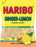 Haribo Ginger Lemon Gummy Candy 4 oz Each Bag Quantity 12 Bags Per Case Sweet Browse at UsaCandyWholesale.Com