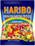 Haribo Mini Rainbow Frogs Gummy Candy 5 oz Each Bag Quantity 12 Bags Per Case Sweet Browse at UsaCandyWholesale.Com