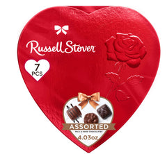 Chocolate Heart Milk & Dark Chocolate 4.03 oz (7 Pieces Per Heart)