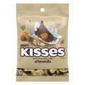 Hershey's Kisses With Almond Peg Bag 4.48 oz Each Bag Quantity 3 Bags Sweet Browse at UsaCandyWholesale.Com