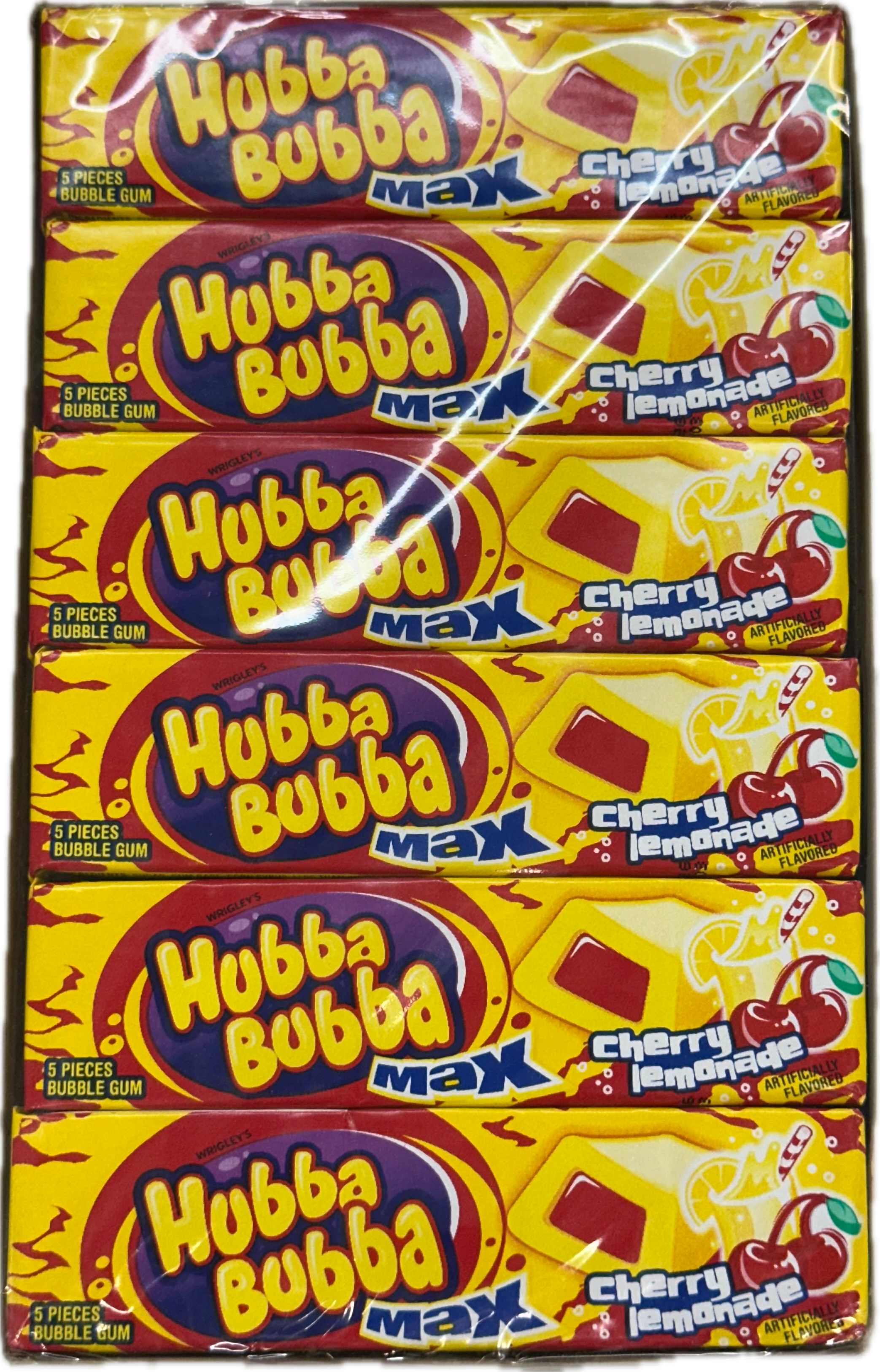 Hubba Bubba Gum Cherry Lemonade (18 Packs) at UsaCandyWholesale.Com