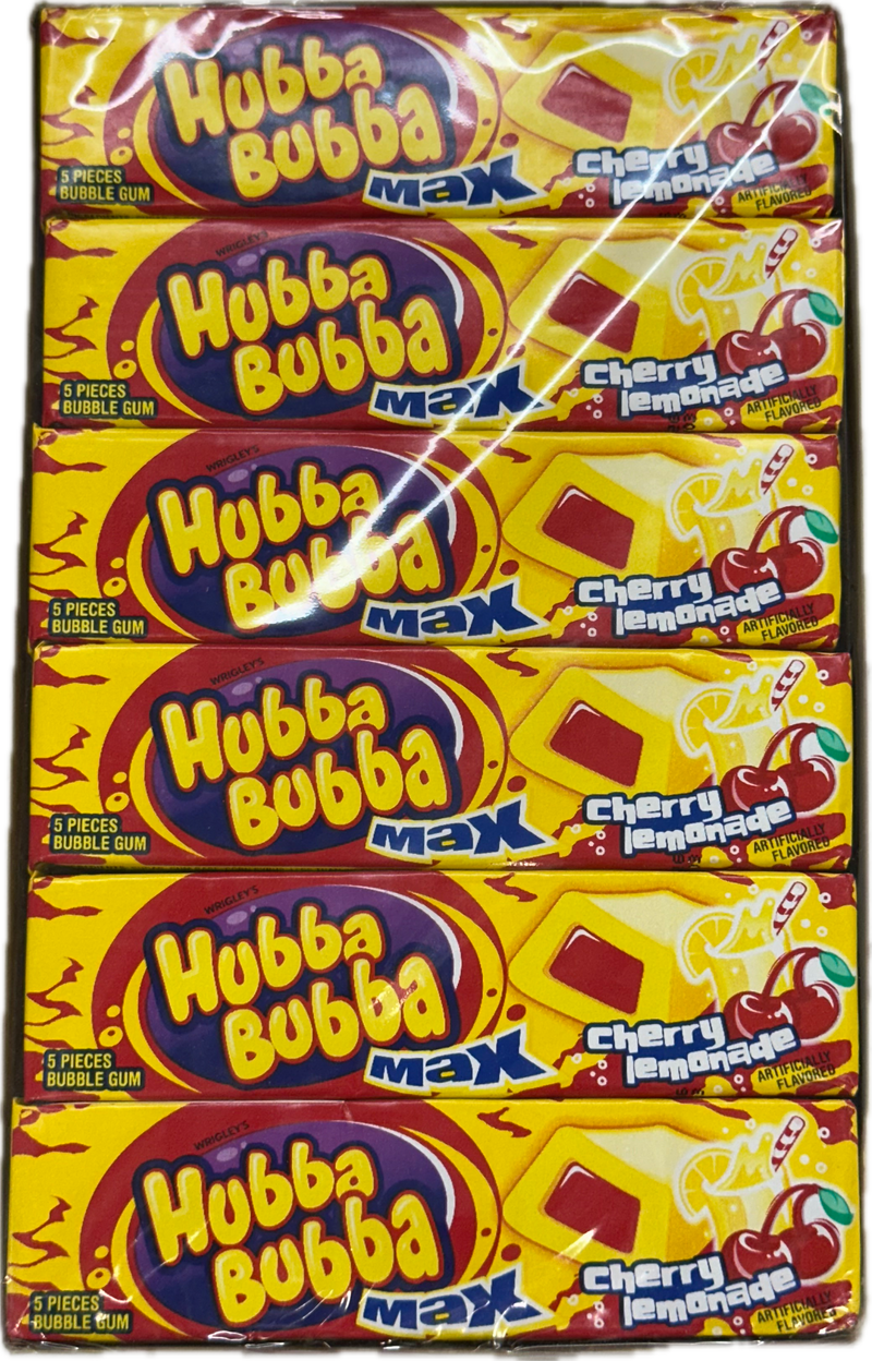 Hubba Bubba Gum Cherry Lemonade (18 Packs Per Box)