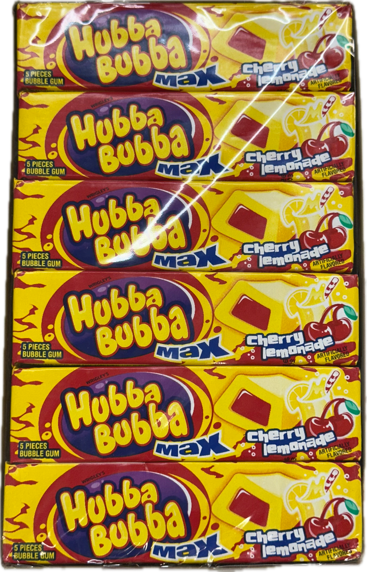 Hubba Bubba Gum Cherry Lemonade (18 Packs) at UsaCandyWholesale.Com