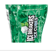 Ice Breakers Ice Cube Gum Sugar Free Spearmint Flavor By Hershey's Quantity 40 Pieces Per Bottle 4 Bottles Per Box Sweet Browse at UsaCandyWholesale.Com