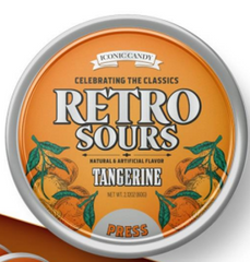 Iconic Retro Mint Sour Tangerine 60g Each Unit Quantity 8 Units Per Box Sweet Browse at UsaCandyWholesale.Com