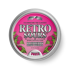 Iconic Retro Sours Raspberry 2.12 oz Each Unit Quantity 8 Units Per Box Sweet Browse at UsaCandyWholesale.Com