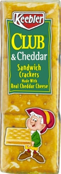 Keebler Crackers Club & Cheddar Each Pack 1.8 oz Quantity 6 Pieces Per Pack 12 Packs Per Case Sweet Browse at UsaCandyWholesale.Com