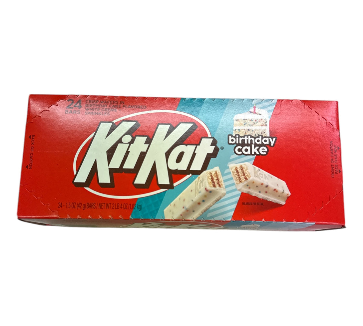 Kit Kat Birthday Cake 1.5 oz (24 Bars Per Box) at UsaCandyWholesale.Com