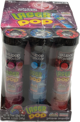 Laser Pop Kidsmania Lollipop With Toy Quantity 12 Pieces Per Box Sweet Browse at UsaCandyWholesale.Com