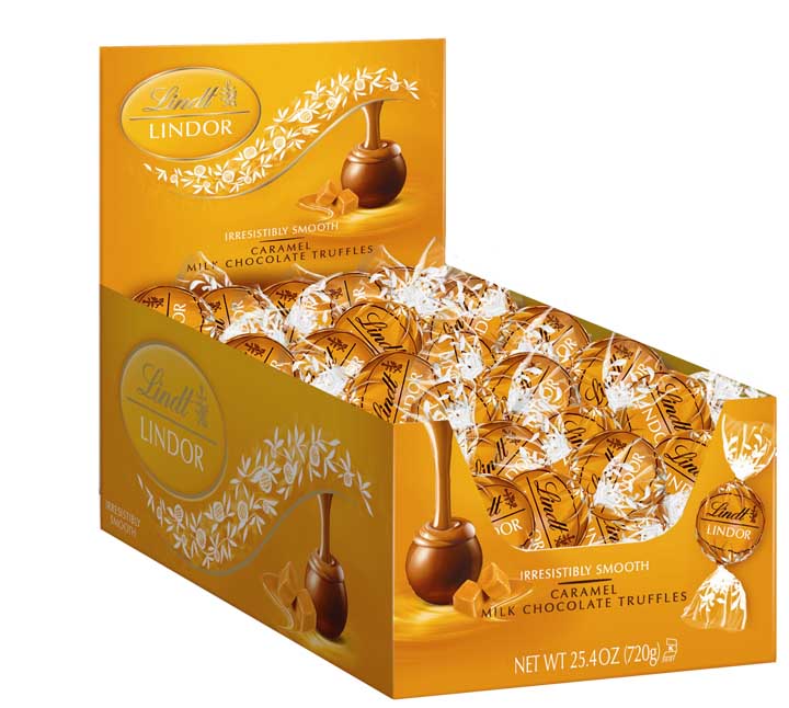 Lindt Lindor Caramel Chocolate Truffles - Premium -Gift Edition (60 Pieces Per Box)