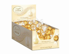 Lindt Lindor Truffles White Chocolate Wrapped Bulk Candy & Great Chocolate as a Gift Quantity 60 Pieces Per Box Sweet Browse at UsaCandyWholesale.Com
