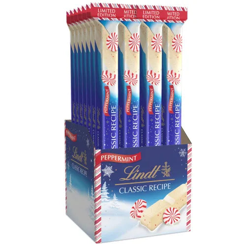 Lindt Peppermint 1.2 oz Each Bar Quantity 24 Pieces Per Box Sweet Browse at UsaCandyWholesale.Com