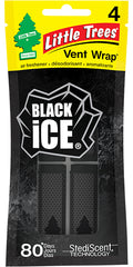 Little Trees Car Vent Wrap Black Ice Scent Quantity 4 Pieces Per Pack 4 Packs Per Bag Happy Browse at UsaCandyWholesale.Com