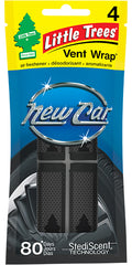 Little Trees Car Vent Wrap New Car Scent Quantity 4 Pieces Per Pack 4 Packs Per Bag Happy Browse  at UsaCandyWholesale.Com