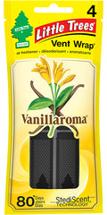 Little Trees Car Vent Wrap Vanillaroma Scent Quantity 4 Pieces Per Pack 4 Packs Per Bag Happy Browse at UsaCandyWholesale.Com