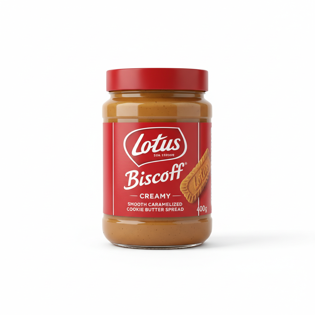 Lotus Biscoff Creamy Spread 400g (1 Jar) at UsaCandyWholesale.Com