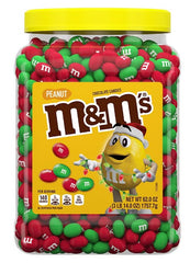 M&M's Peanut Green & Red 62 oz Unwrapped Bulk Candy Quantity 62 oz Per Jar Sweet Browse at UsaCandyWholesale.Com
