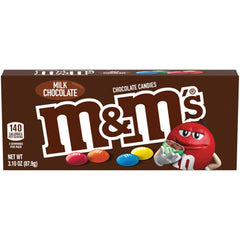 M&Ms Milk Chocolate Theater Movie Box 3.1 oz Each Box Quantity 12 Box Per Box Sweet Browse at UsaCandyWholesale.Com