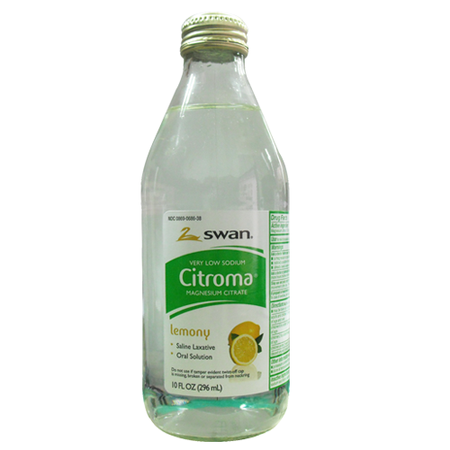 Magnesium Citrate Lemon Flavor 10 oz Each Plastic Bottle Swan Brand Quantity 6 Bottles Per Case Happy Browse at UsaCandyWholesale.Com