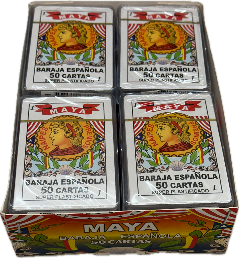 Maya Baraja Espanola 50 Cartas  (12 Packs Per Box)