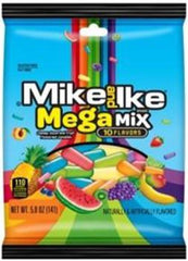 Mike and Ike Mega Mix Flavors Peg Bag 5 Oz Each Bag Quantity 3 Bags Sweet Browse at UsaCandyWholesale.Com