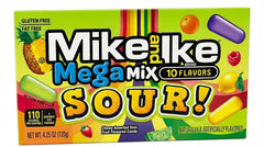 Mike and Ike Mega Mix Sour Theater Movie Pack 4.25 oz Quantity 1 Single Pack Sweet Browse at UsaCandyWholesale.Com