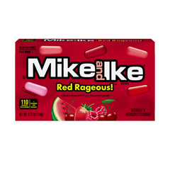 Mike and Ike Red Rageous Theater Movie Box 4.25 oz Each Box Quantity 12 Box Per Case Sweet Browse at UsaCandyWholesale.Com