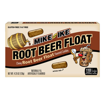 Mike and Ike Root Beer Theater Movie Box 4.25 oz Each Box Quantity 12 Box Per Case Sweet Browse at UsaCandyWholesale.Com
