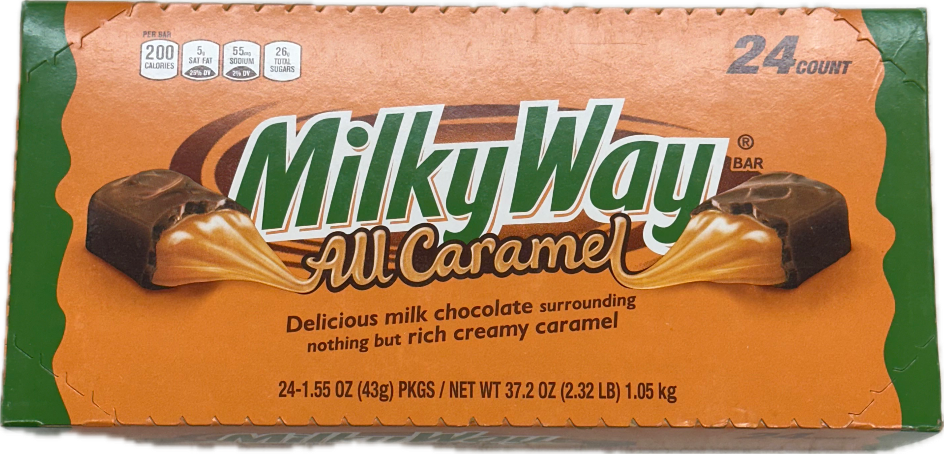 Milky way All Caramel 1.55oz (24 Bars-Box) at UsaCandyWholesale.Com