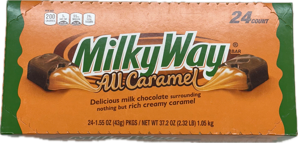 Milky way All Caramel 1.55oz (24 Bars-Box) at UsaCandyWholesale.Com