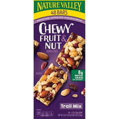 Nature Valley Fruit & Nut Trail Mix Chewy Granola Bars Trail Mix Almond Raisin Peanuts & Crackers 1.2 oz Each Bar 48 Bars Sweet Browse at UsaCandyWholesale.Com