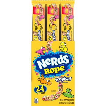 Nerds Rope Tropical .92 oz Each Piece-Rope Quantity 24 Pieces Per Box Sweet Browse at UsaCandyWholesale.Com