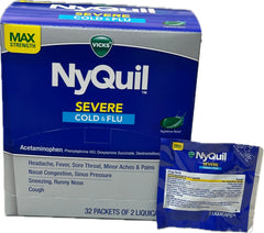 NyQuil LiquiCaps Quantity 2 LiqiCaps Per Packet 32 Packets Per Box Happy Browse at UsaCandyWholesale.Com