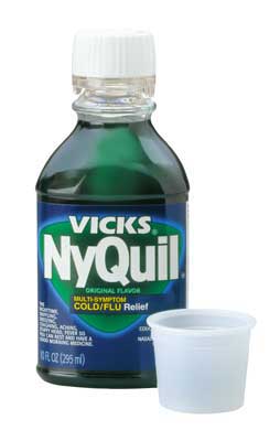 NyQuil Liquid Original Flavor 8 oz Each Bottle Quantity 1 Piece Happy Browse at UsaCandyWholesale.Com